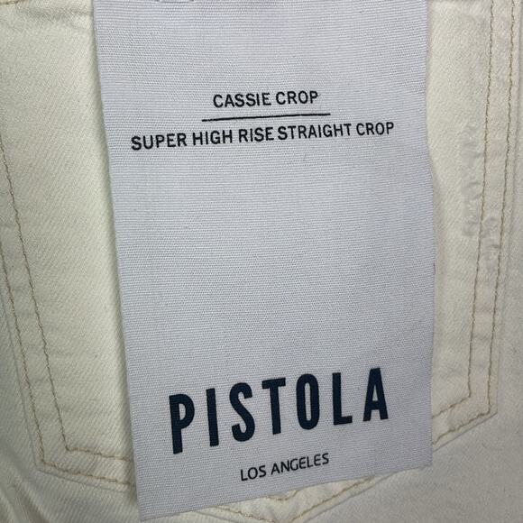 New! Pistola Cassie Crop Super High Rise Straight Crop Women's 25 - Picture 8 of 12